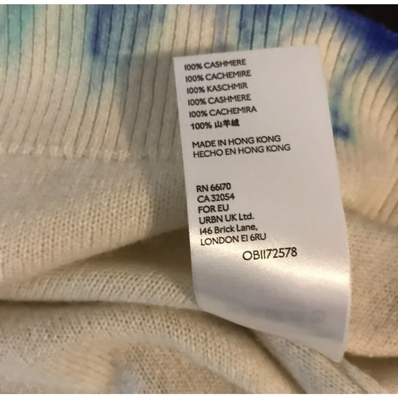 Anthropologie Pilcro The Alani 100% Cashmere Mock Neck Crop Sweater - Size MED - Picture 11 of 11